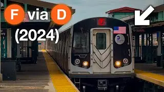 ᴴᴰ⁶⁰ ᴴᴰᴿ NYC Subway: R160 (F) Trains Rerouted via West End Local/Express - 2024 Action