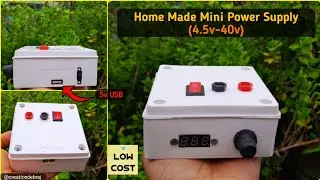 Mini Power Supply. 🤩🤩 4.5v - 40v DC. Useful Electronic Project. Led, Fan, Motor Tester. #electronic