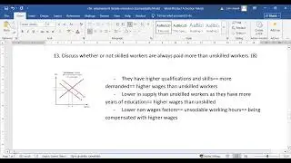 Economics OL Cambridge ch6 - employment and trade union (solving) Part 2