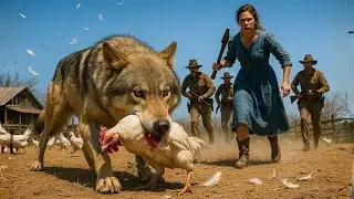 Brave Heroic Rescue Mission: Single Woman Saves Chicken Coop from Giant Wolf&rsquo;s Terrifying Assault