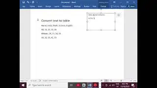 How to convert text to table. Text ko table ma convert karna  ka easy Triqa .Fully Guide Inshallah.