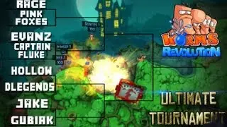 Worms Ultimate Championship! (Quarterfinals, Match 1 + 2: Rage vs PinkFoxes, Evanz vs Fluke)