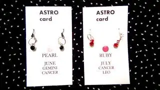 ASTROcard Birthstones Earrings Spring 2021 Promo