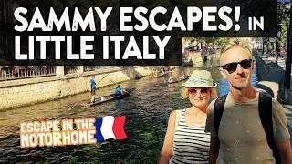 Our DOG ESCAPES in the LITTLE ITALY of PROVENCE! (Vanlife - L'Isle-sur-la-Sorgue, France)