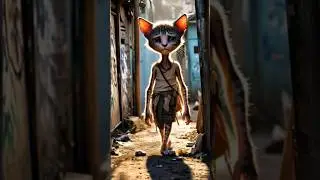 body builder 💪🏻 pintu Billa 💪🏻//#ai #facts #aianimation #cat #aistory #moralstory #story #shorts