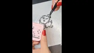 Making Pixel Art Kaonashi With Relaxing Music/Pixel Beads/Perler Beads Tutorial