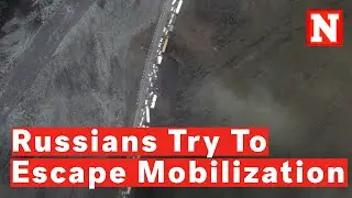 Russian Mobilization Leads To 10 Mile Traffic Jam At Border As People Flee