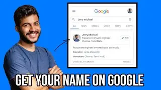 How to add your name on Google search result | Google people card
