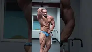 Muscle bull Jordan Hutchinson flex in blue underwear