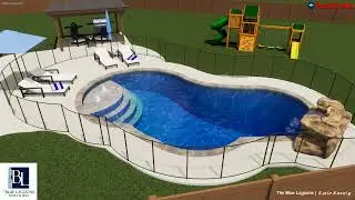 Mckinney Pool with Patio Cover Lounge Area