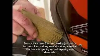 How to dress the blade?