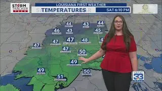 Saturday Evening Forecast: Isolated light showers clear out