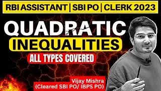 ABHYAS : Quadratic Equation for Banking Exam | ONE SHOT | RBI | SBI PO & Clerk 2023 | Vijay Mishra