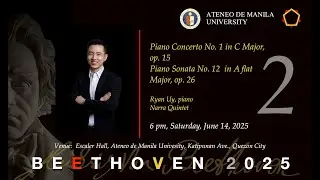 L.V.  Beethoven : Piano Concerto No. 1 in C major, Op. 15.  Ryan Uy, piano,  Narra Quintet.