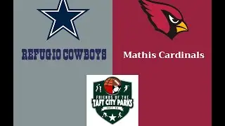 2021:  Flag Football:  Refugio Cowboys vs Mathis Cardinals