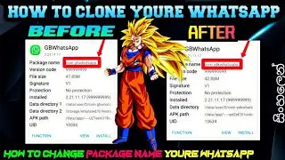 How To Clone Youre Whatsapp || How To Change Youre Package Name In whatsapp || Sinhala