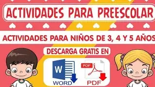 DESCARGAR MATERIAL EDUCATIVO PARA INICIAL - (PRE ESCOLAR) - PRIMARIA