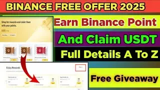 Binance Free Point Offer 2025 | Earn Free point and Claim Free USDT | Binance word of the day offer