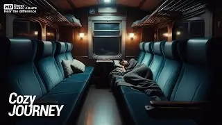 Deep Sleep on Classic Train | Brown Noise + Night Ambience
