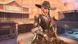 Overwatch Ashe Theme Main Menu PTR