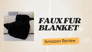 Decedent Faux Fur Throw Blanket