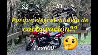 Porque elegí la Yamaha fzs600 y no las hermanas de inyección??? , os enseño a Fervenza de Belelle.