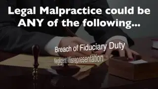 Florida Legal Malpractice - Suing an Attorney in Florida
