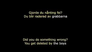 English/Swedish lyrics: Pa Pa  - Macky