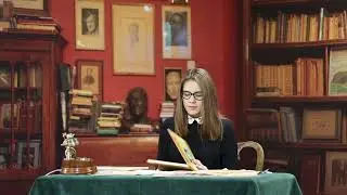 No Copyright Student girl Studying In Library | Reading Royalty Free Stock Footage