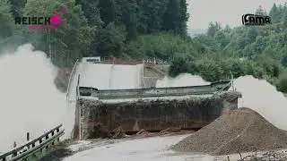 Sprengung Br&uuml;cke Bad K&ouml;nig Zell