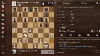 Chess online Good Checkmate with Rook and Queen || Blitz chess 2020
