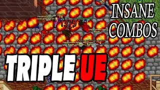 Old Tibia 7.4 War - Vida de Mago Mass PK Compilation