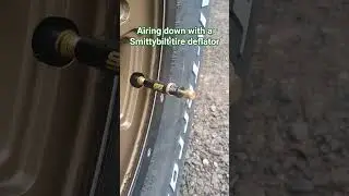 Airing down with a tire deflator!