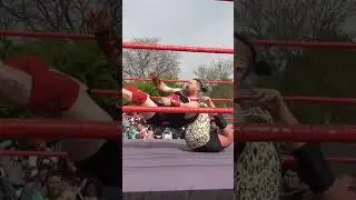 Alex Van Zant executes a  caffeine crash backstabber on Hagen