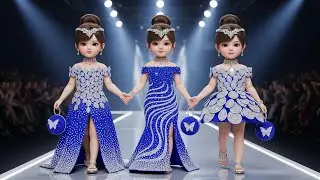  🎀 Adorable Baby Fashion Show 💕 | AI Ramp Walk | Stage Performance #aiart #aifashion #trend 