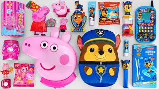 Unboxing Candy and Toys, Pink and Blue Candy Review | Paw Patrol Candy and Peppa Pig Candy ASMR