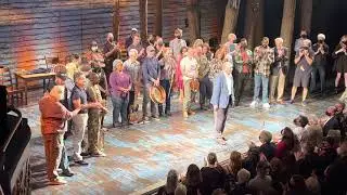 9/21/2021 Come From Away post-show thank you speech (Joel Hatch) and crowd selfie (Sharon Wheatley)