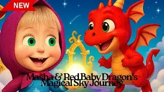 Masha & Red Baby Dragon&rsquo;s Magical Sky Journey | Cartoon Adventure for Kids
