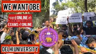 OBE Protest in Du ,sem 2nd,4th,6th ।।Delhi University ।।