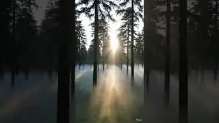 Misty Pine Forest: Calming Nature Sounds for Meditation & Yoga 🌲🌫️
