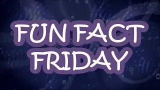 Fun Fact Friday #08 - December 29th, 2017