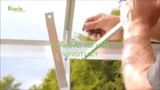 Vitavia-kasvihuone: Venus-mallin katon kokoaminen