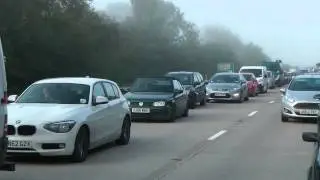 Queues on A11 in Norfolk following accident