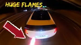 350Z Night Drive 360view POV | Pops, Bangs, Flames & Highway Pulls 🔥