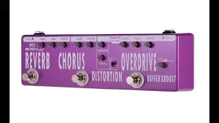 MOSKY RC5  Multi Effects 6 in 1 Chorus Distortion Overdrive Booster Buffer Reverb Pedal