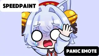 Panic Emote Speedpaint / Live2D Animation