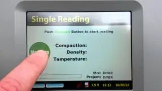PQI 380 Non-Nuclear Asphalt Density Gauge Taking a Reading