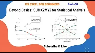SUMX2MY2, SUMX2PY2 & SUMXMY2  EXPLAINED: Master Advanced Excel Formulas for Big Data-36 | #excel