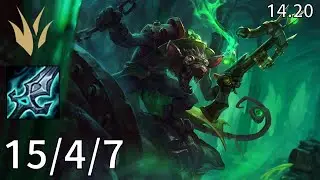Twitch Jungle vs Diana - EUW diamond | Patch 14.20