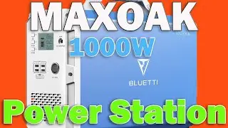 MAXOAK Portable Power Station 2400Wh/1000W EB240 Solar Generator,for Outdoor Camping Van Home Use